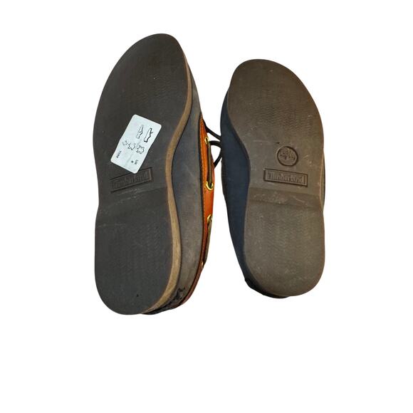 Timberland Men’s Leather Boat Shoes Loafers Black and Brown 6.5W New Without Box - Picture 5 of 6